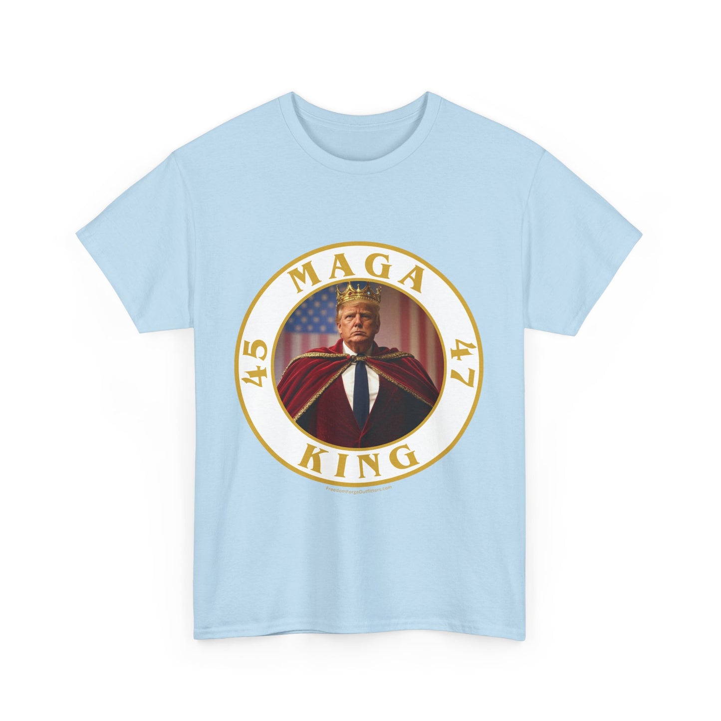 Trump 'MAGA King' T-Shirt - Regal Patriotic Graphic Tee