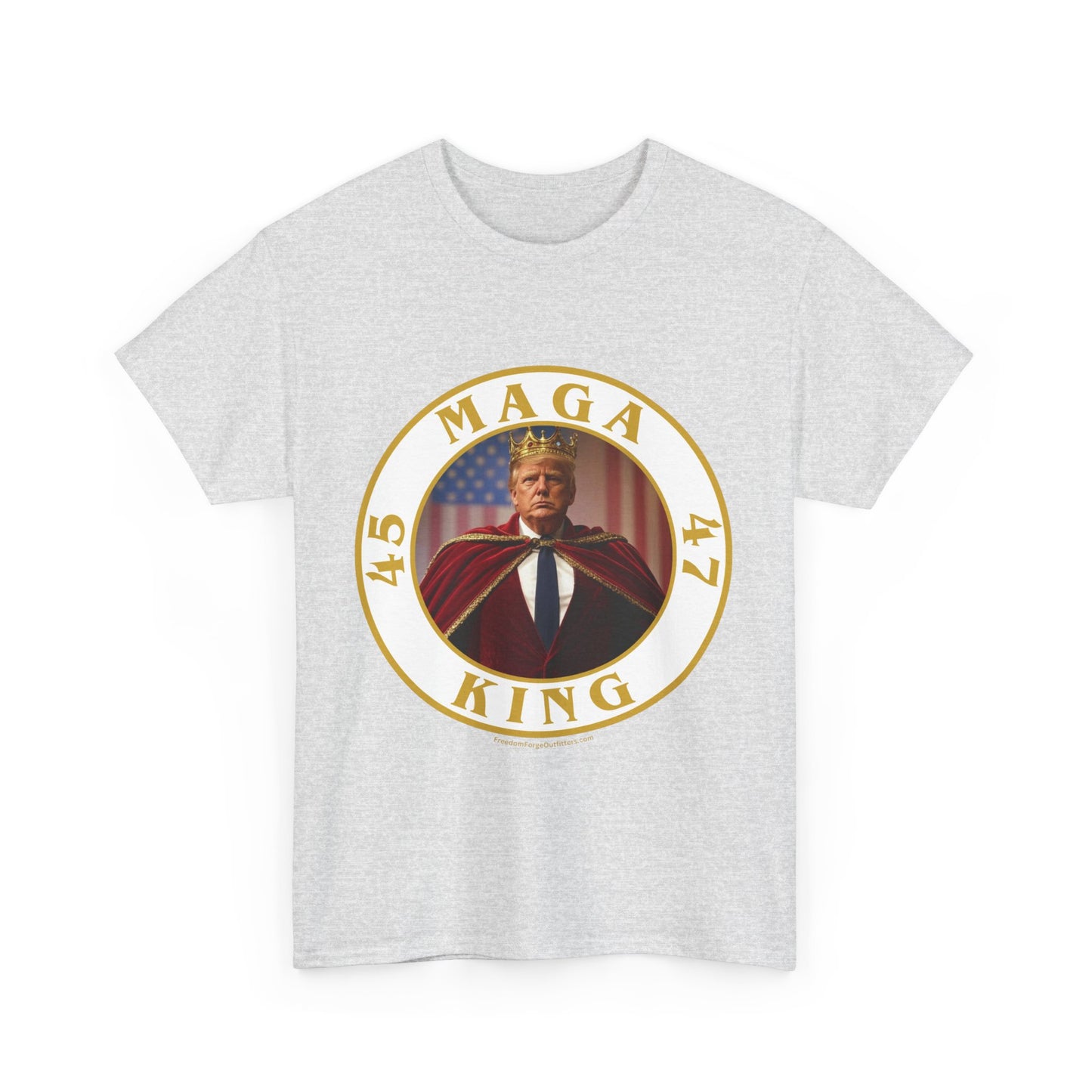 Trump 'MAGA King' T-Shirt - Regal Patriotic Graphic Tee
