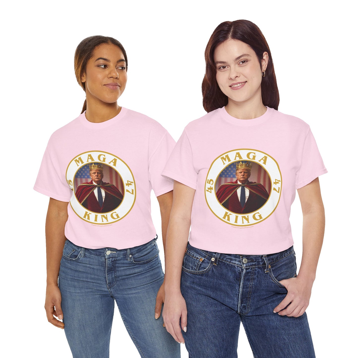 Trump 'MAGA King' T-Shirt - Regal Patriotic Graphic Tee