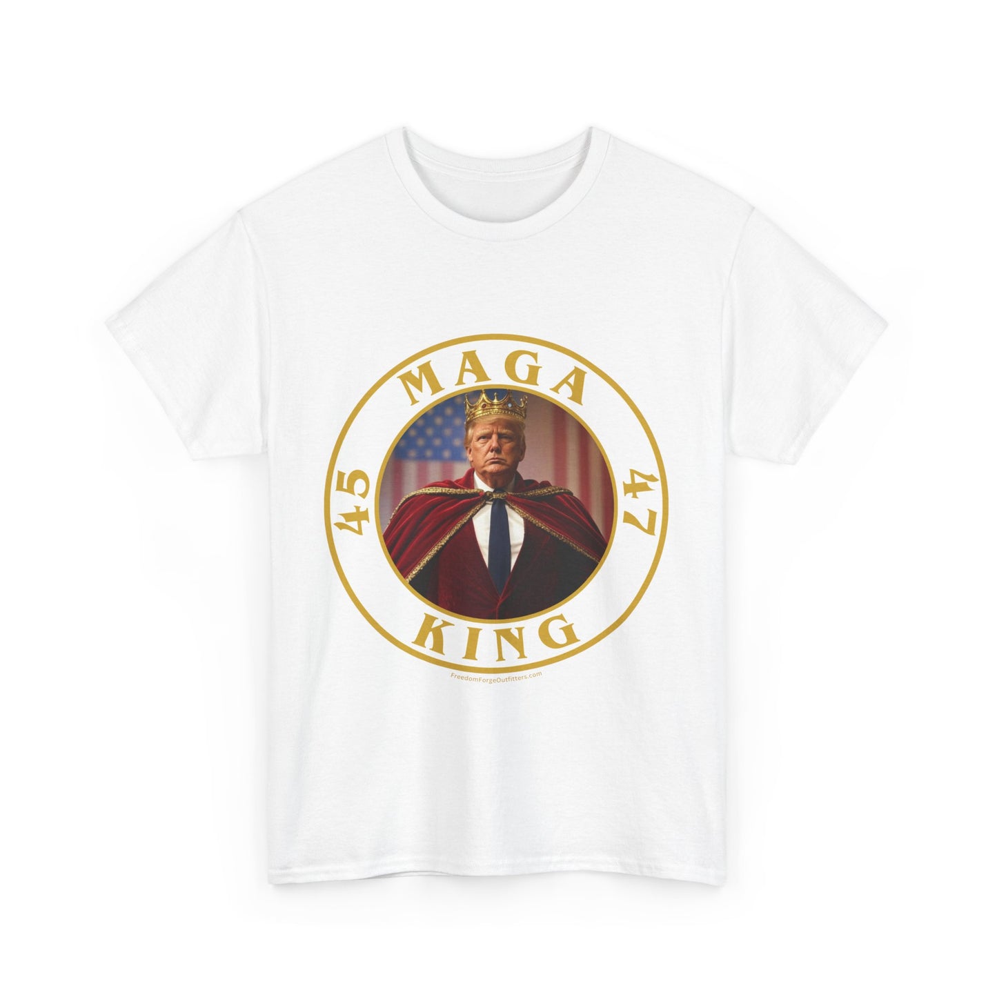 Trump 'MAGA King' T-Shirt - Regal Patriotic Graphic Tee
