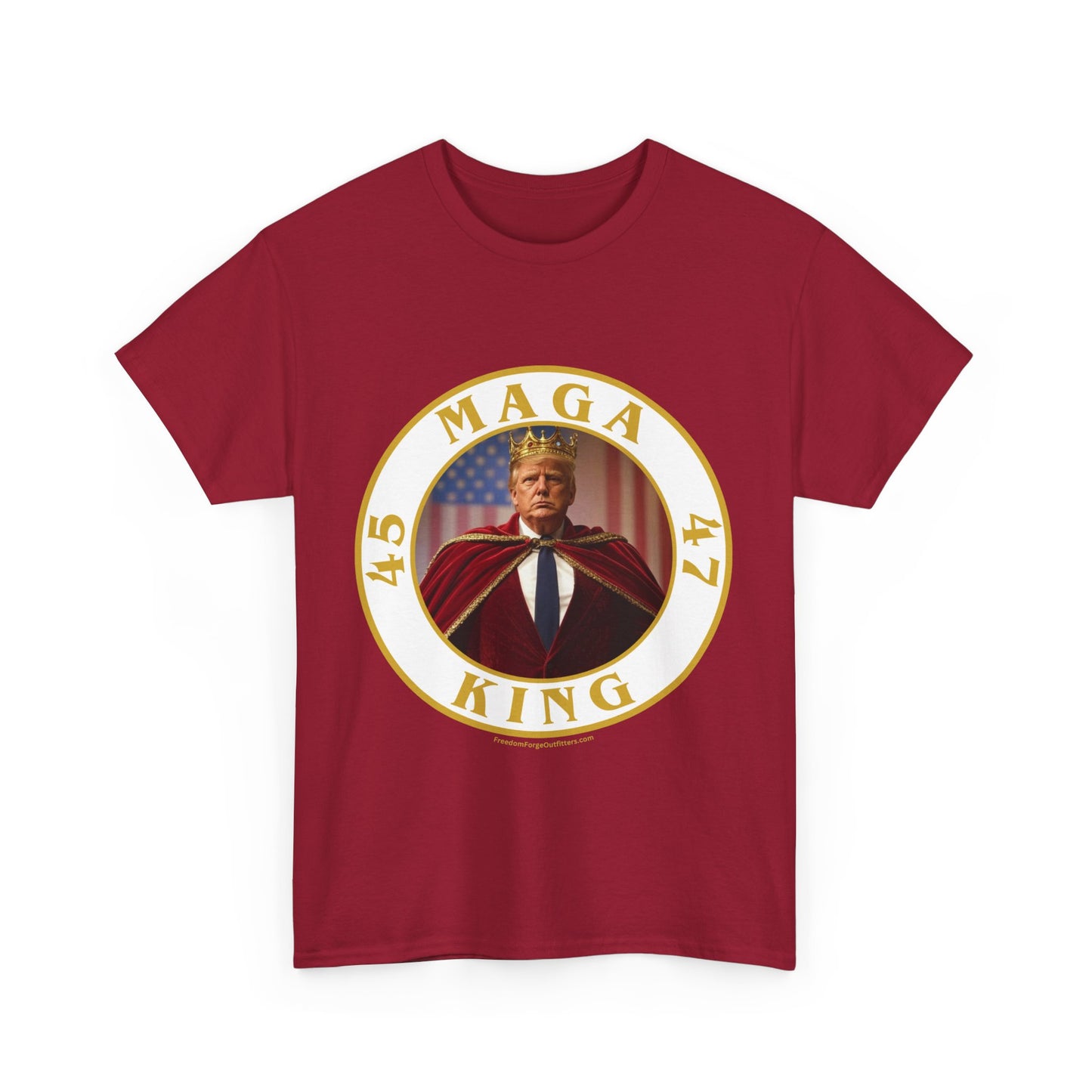 Trump 'MAGA King' T-Shirt - Regal Patriotic Graphic Tee