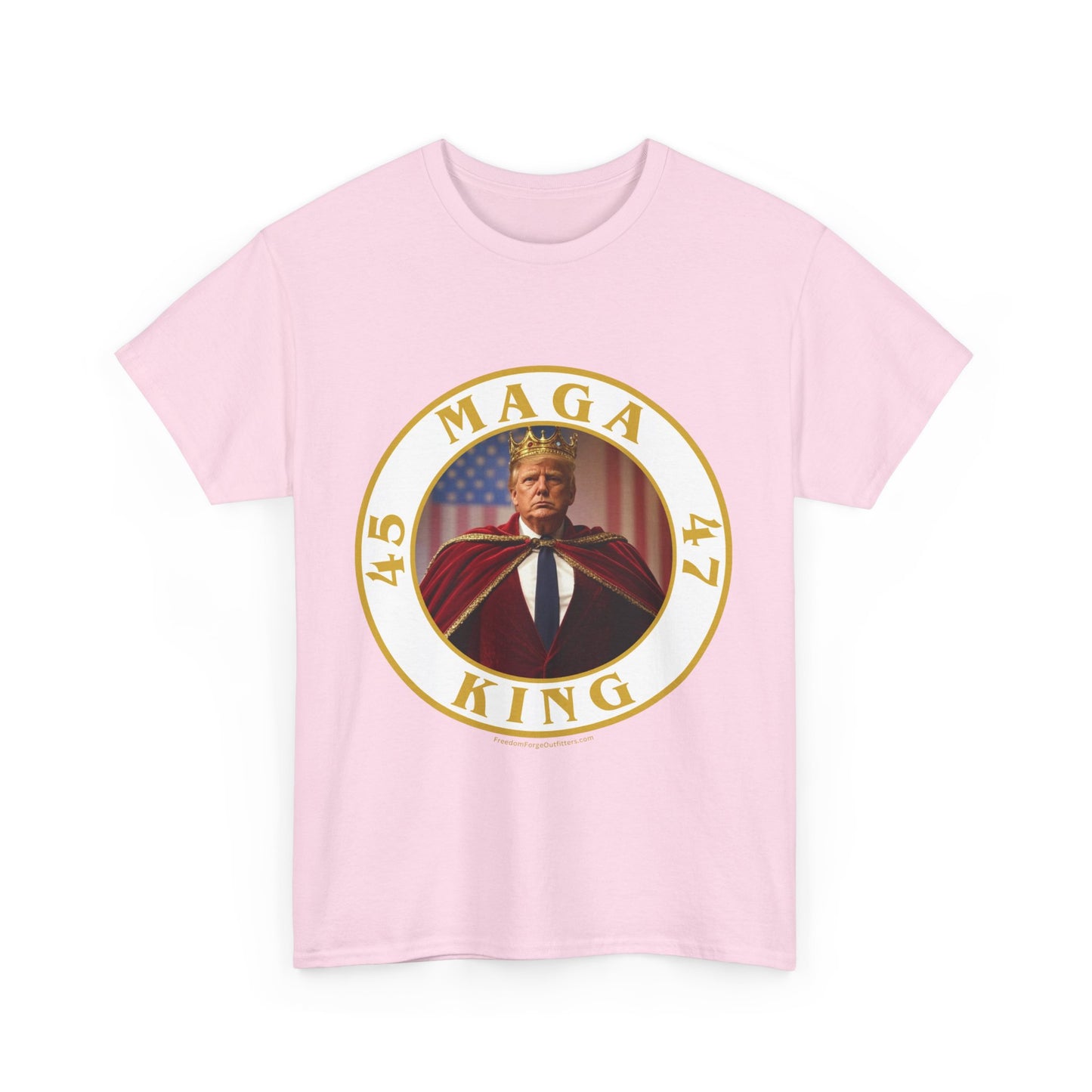 Trump 'MAGA King' T-Shirt - Regal Patriotic Graphic Tee