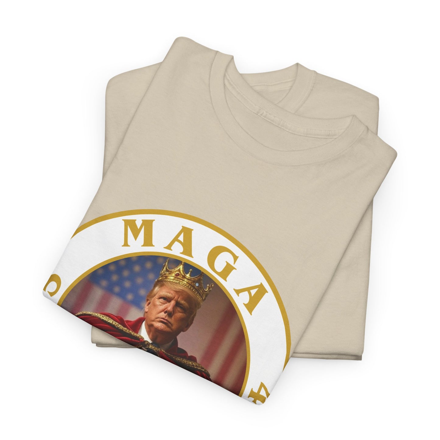 Trump 'MAGA King' T-Shirt - Regal Patriotic Graphic Tee