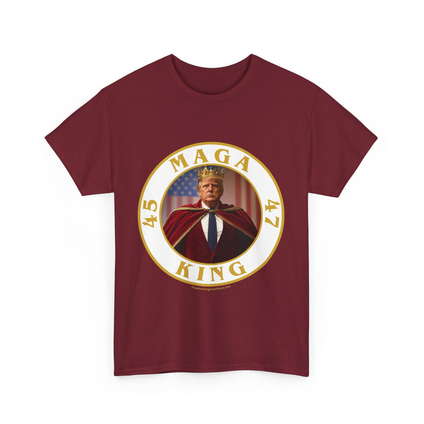 Trump 'MAGA King' T-Shirt - Regal Patriotic Graphic Tee