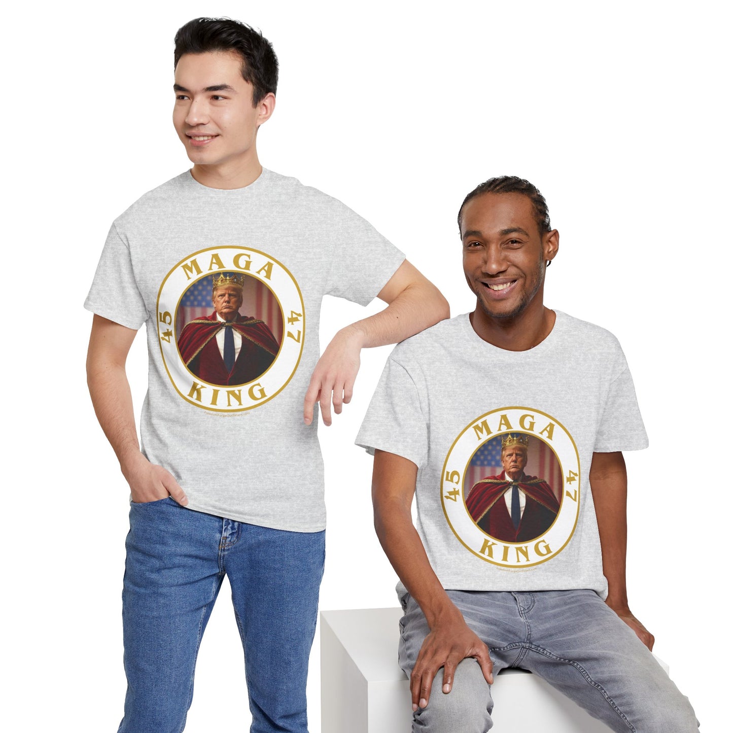 Trump 'MAGA King' T-Shirt - Regal Patriotic Graphic Tee
