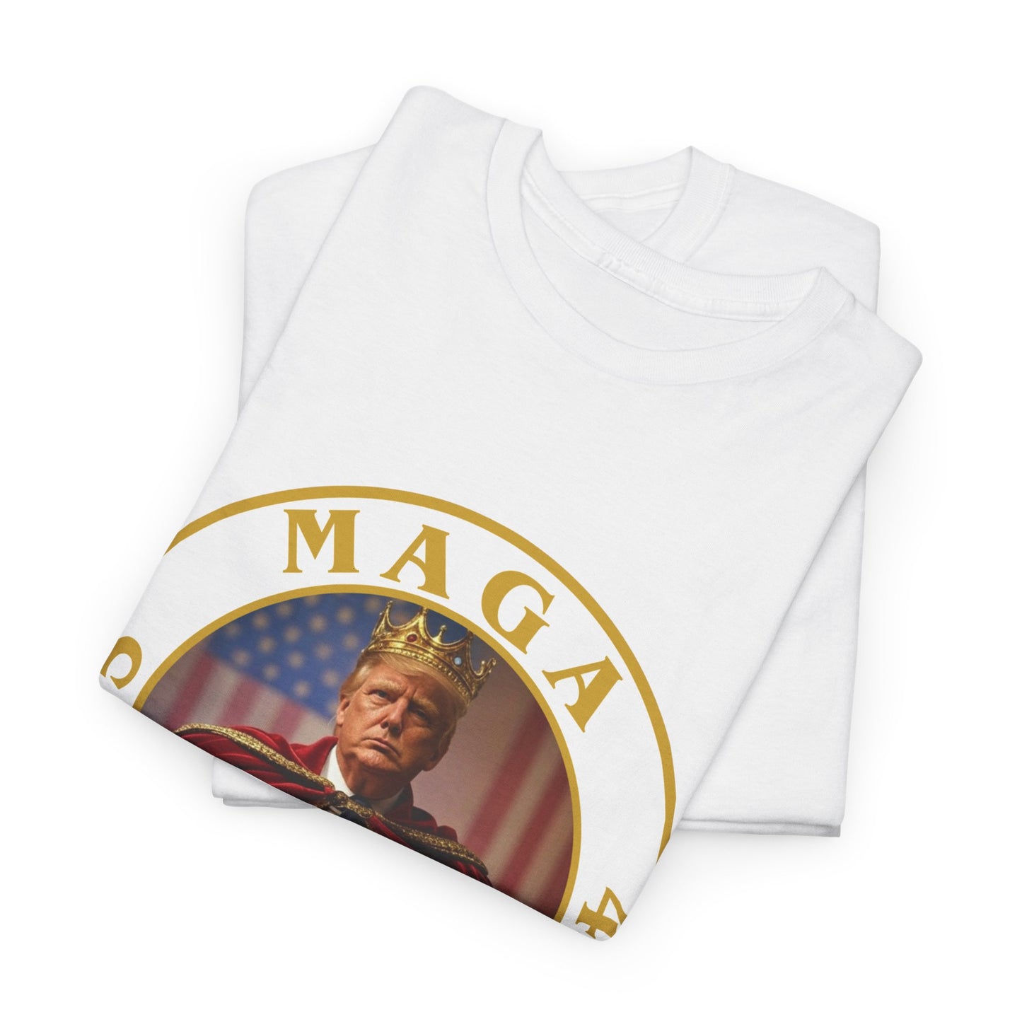 Trump 'MAGA King' T-Shirt - Regal Patriotic Graphic Tee