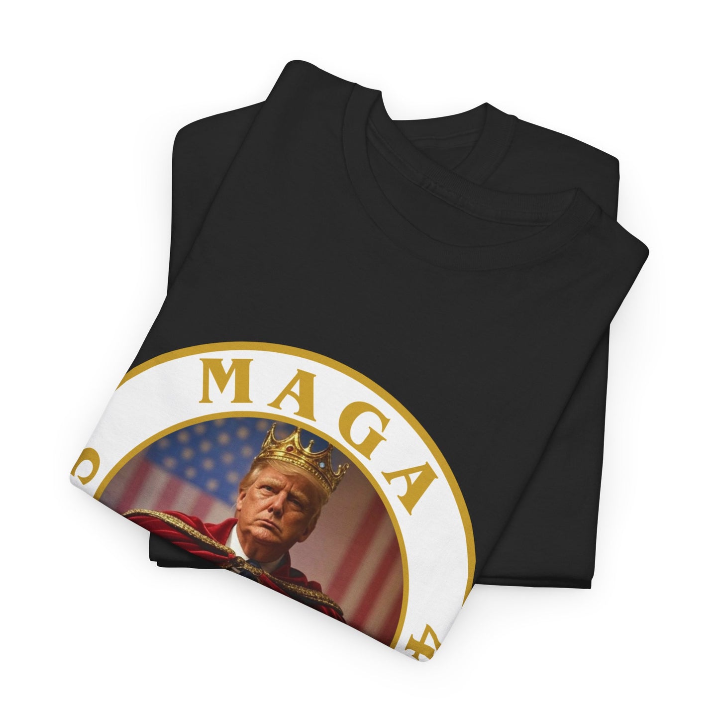 Trump 'MAGA King' T-Shirt - Regal Patriotic Graphic Tee
