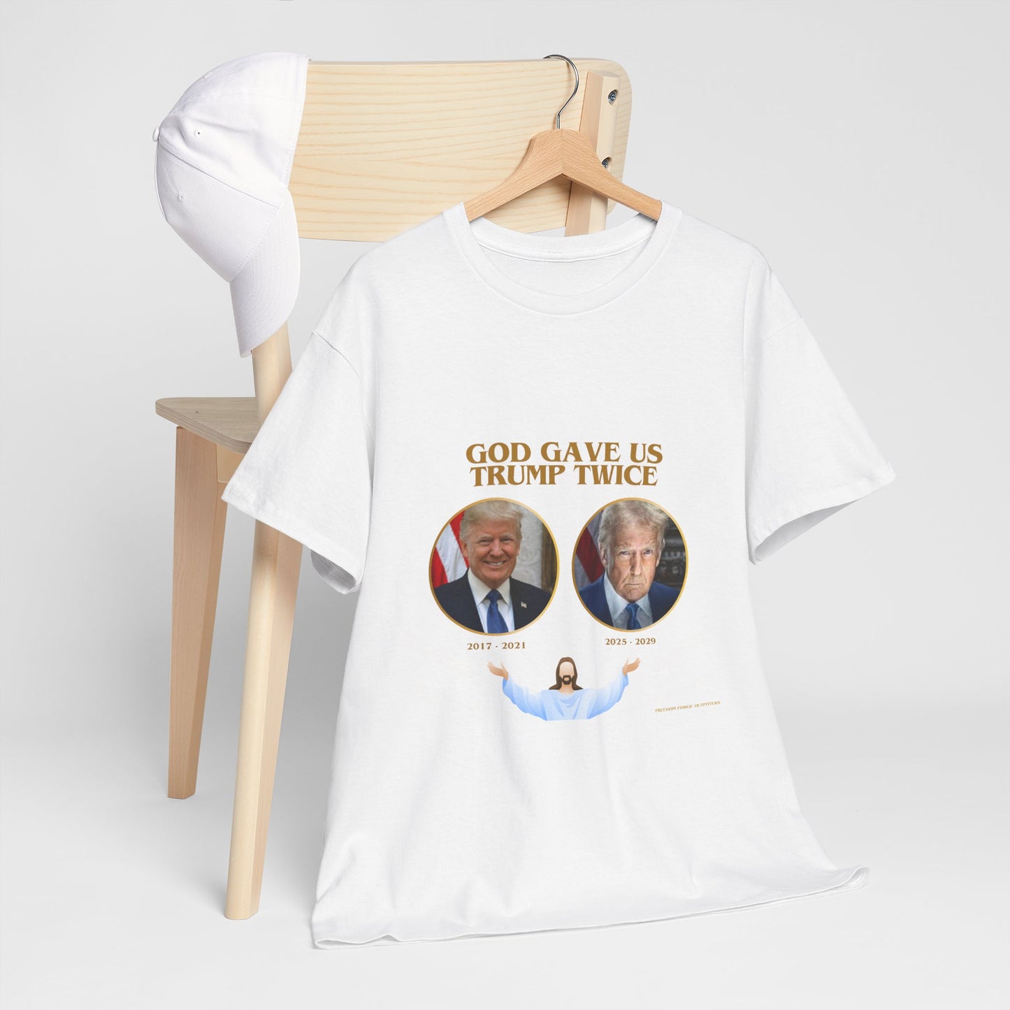 God Gave Us Trump Twice – Patriotic Revival Tee