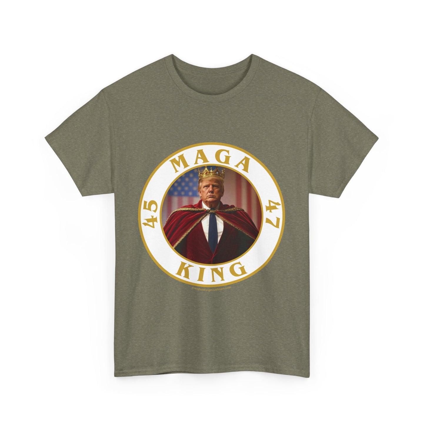Trump 'MAGA King' T-Shirt - Regal Patriotic Graphic Tee